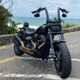 Front King Rhino 2" Handlebars for Harley-Davidson Softail Fat Bob - Black