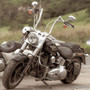 Diablo Classic Robust 1.1/4" Handlebars for Harley-Davidson Softail Deluxe - Polished Stainless Steel