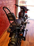 Sissy Bar King/Passenger Backrest 25" Detachable Luggage Rack for Harley-Davidson Softail Fat Bob - Black