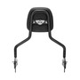 Sissy Bar King Low/Passenger Backrest 16" Detachable for Harley-Davidson Softail Deluxe - Black