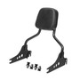 Sissy Bar King Low/Passenger Backrest 16" Detachable for Harley-Davidson Softail Sport Glide - Black