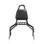 Sissy Bar King/Passenger Backrest 20" Detachable Luggage Rack for Harley-Davidson Dyna Super Glide - Black