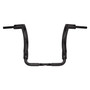 Front King Rhino 2" Handlebars Kit + Mechanical Cables + Extension Wiring Kit for Harley-Davidson Touring Electra Glide with Hydraulic Clutch - Black