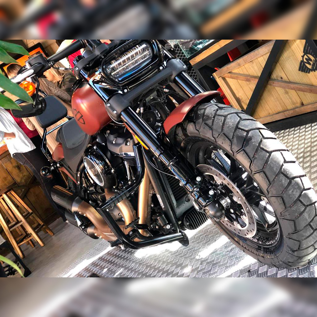 TCMT Chrome Engine Guard Crash Bar – 1 1/4″ – Fits Harley Dyna Super Glide Custom FXDC 2007-2014