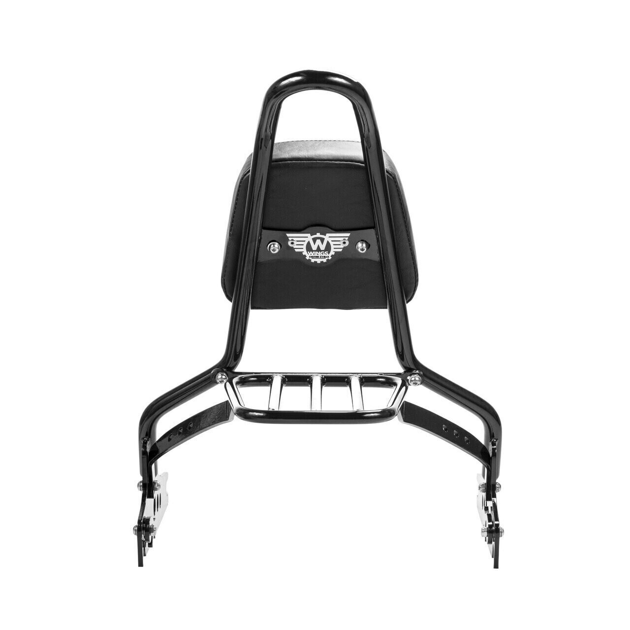 Sissy Bar King/Passenger Backrest 20" Detachable Luggage Rack for HarleyDavidson Softail