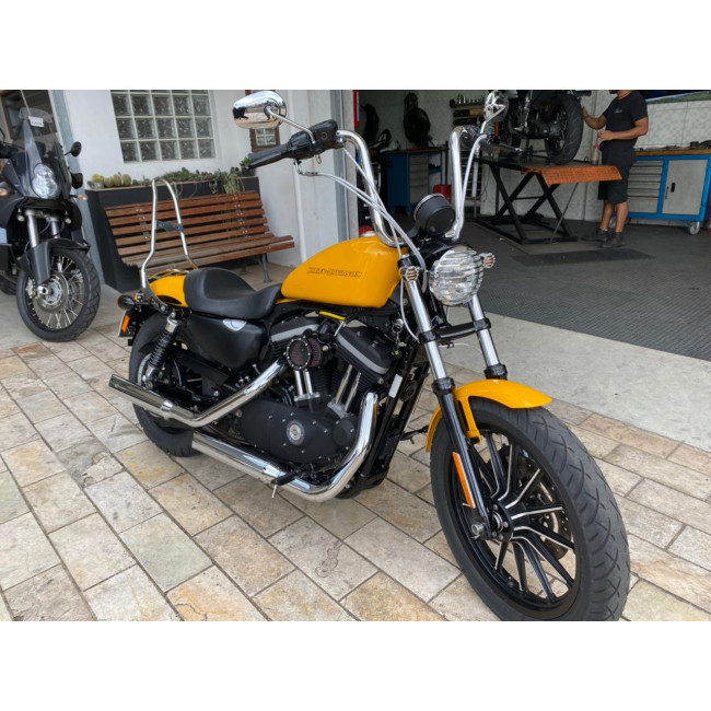 Guidon Fat Ape Hanger Classic 12 Pour Harley Softail - Chrome, Largeur 92 Cm, Passage Câbles Interne