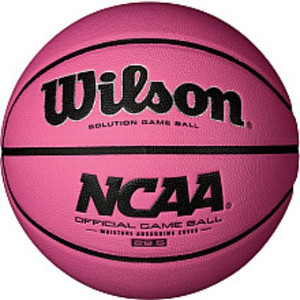 Wilson NCAA Solution Pink Game Ball Basketball (Womens 28.5") 