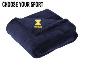 Xaverian HS 15 oz. Oversized Ultra Plush Blanket 60x85
