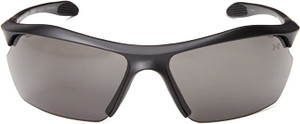 Under Armour UA ANSI Zone XL Sunglasses Satin Black Gray