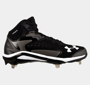 Under Armour Men Yard Mid ST Baseball Cleat Black