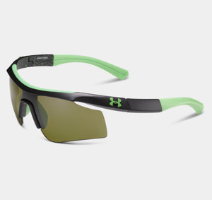 Under Armour Kids' UA Dynamo Sunglasses- Satin Black / Gameday Lens