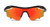 Under Armour Kids' UA Dynamo Sunglasses- Shiny Black / Orange Multiflection