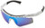 Under Armour Kids' UA Dynamo Sunglasses- Shiny White SMS Pattern Exterior / Gray-Blue Multiflection