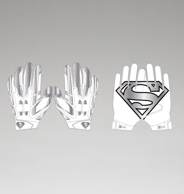 Under Armour Boy's UA F5 Alter Ego Superman Football Gloves