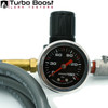 Turbo system leak detector for diagnosing low boost pressure complaints