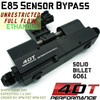 E85 Flex Fuel Sensor Bypass Module HIGH FLOW Ethanol - Works w/105mm Sensor Universal kit includes 6AN 8AN in/out - SENSOR NOT INCLUDED