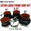 Honda Big Turbo Boost Leak Tester Shop Kit 4" 5" 5.5" 6" - Large Frame Turbos - Billet Aluminum