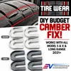 Tesla Model S / X Rear Camber Shim Combo - Silver 0.7° + Gray 1.5° Sets - Billet Aluminum (2021+)