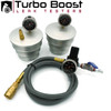 CAC pressure tester kit with gauge, fittings and adapters for charge air cooler leak testing