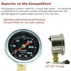 4 inch turbo inlet boost leak tester installed on turbocharger for pressure testing intake system leaks