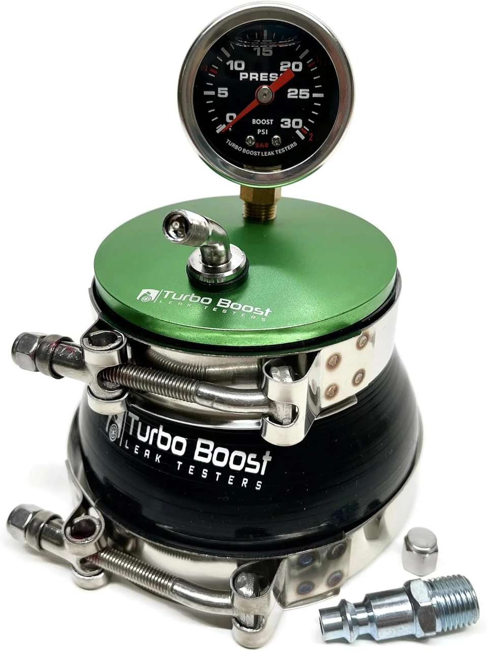 Big Turbo Boost Leak Tester Shop Kit 3" 4" 5" - Billet 6061 Aluminum - Find Turbo Underboost Leaks