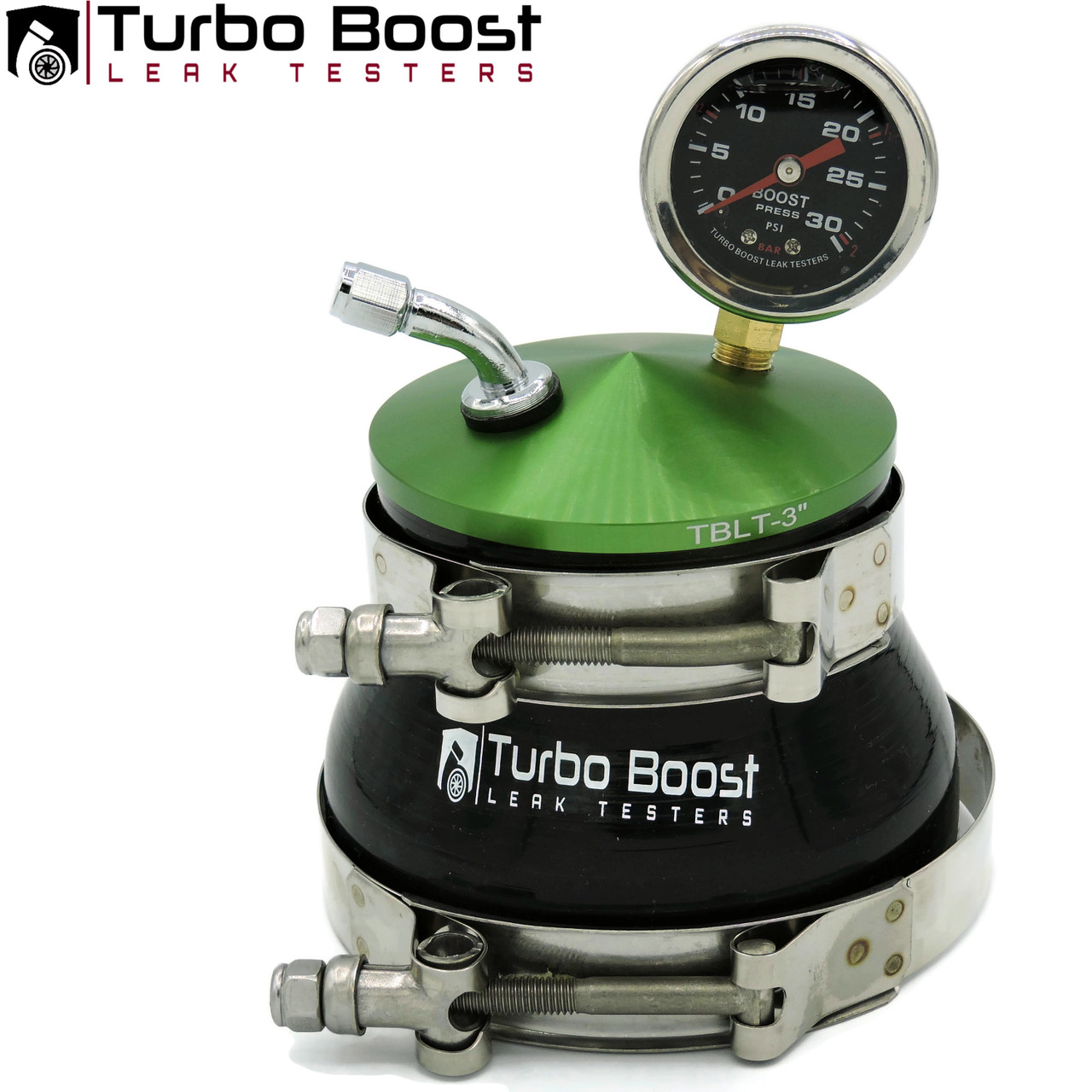 3.25 Inch - Universal Boost Leak Tester Kit - BILLET Aluminum - TURBO  BOOST LEAK TESTERS