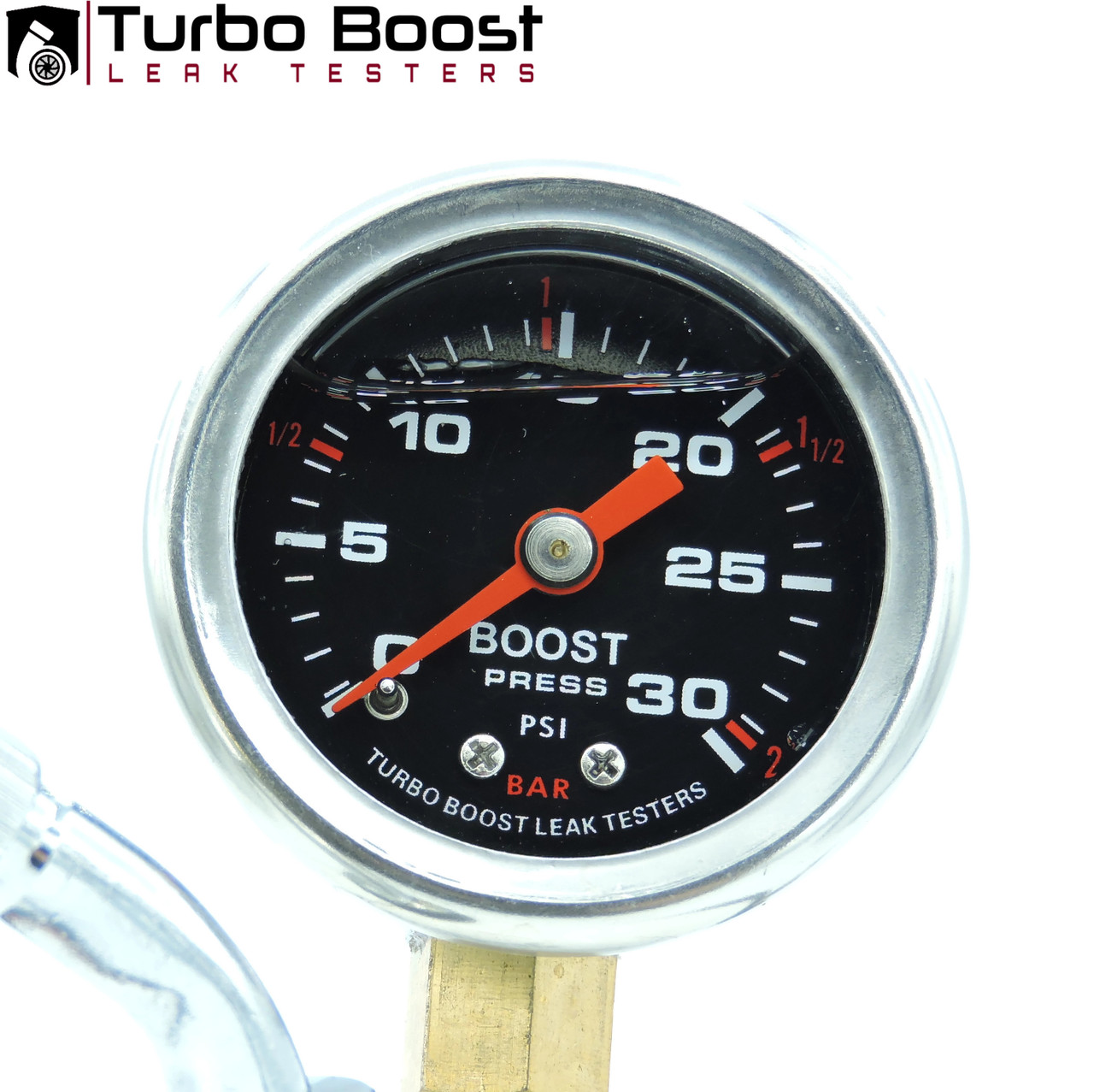 Boost Gauge - Custom 15 PSI Stainless Steel Housing Liquid-Filled