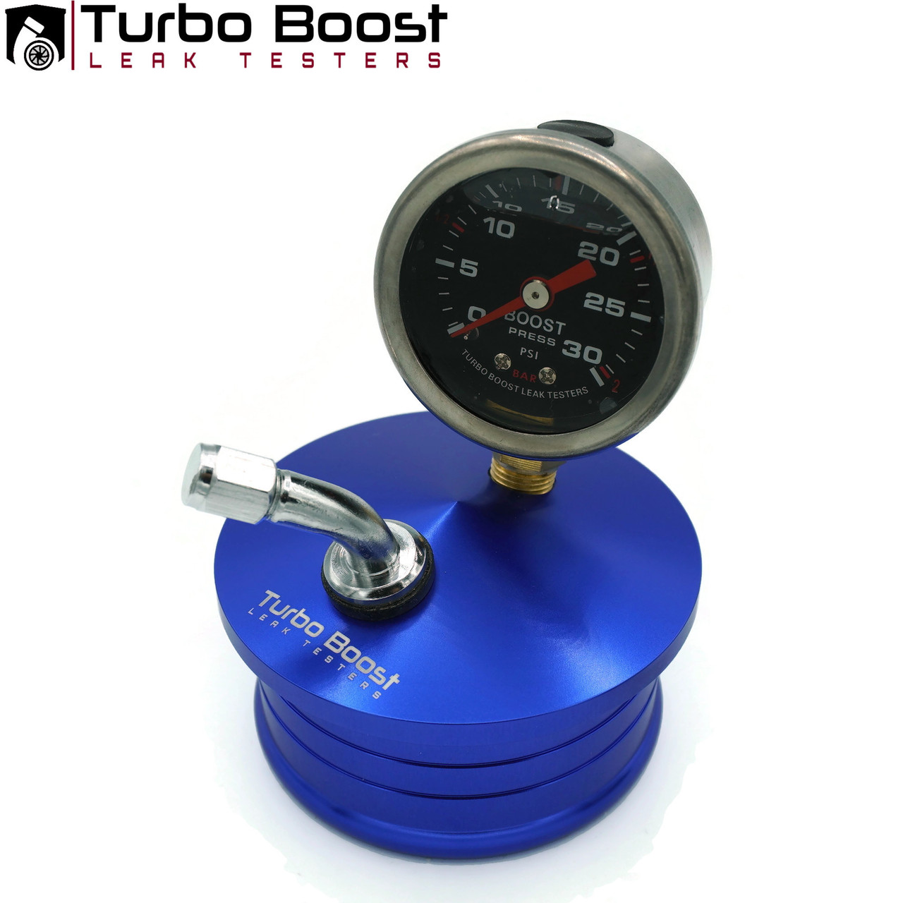 2.5" Turbo Boost Leak Testers END CAP - 6061 Billet Aluminum 30 PSI Anti-slip -Universal Tire Schrader