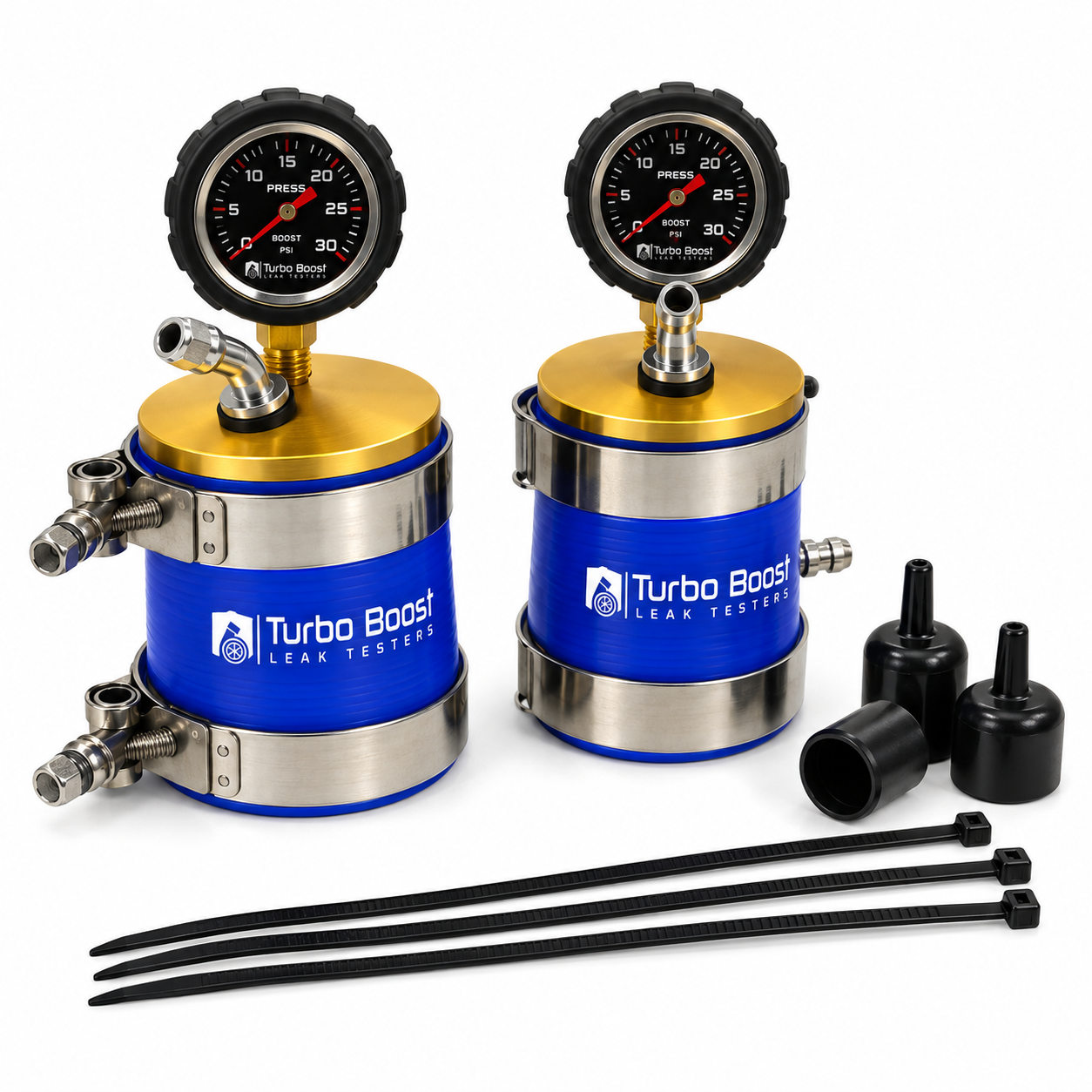 Turbo Boost Leak Tester Kit 2013+ 4.0T **Audi A8 S8 w/ 3" SRM Inlets Only**  Billet Alum Test up to 30 PSI - Includes PCV & BPV caps and new SRM inlet O-rings