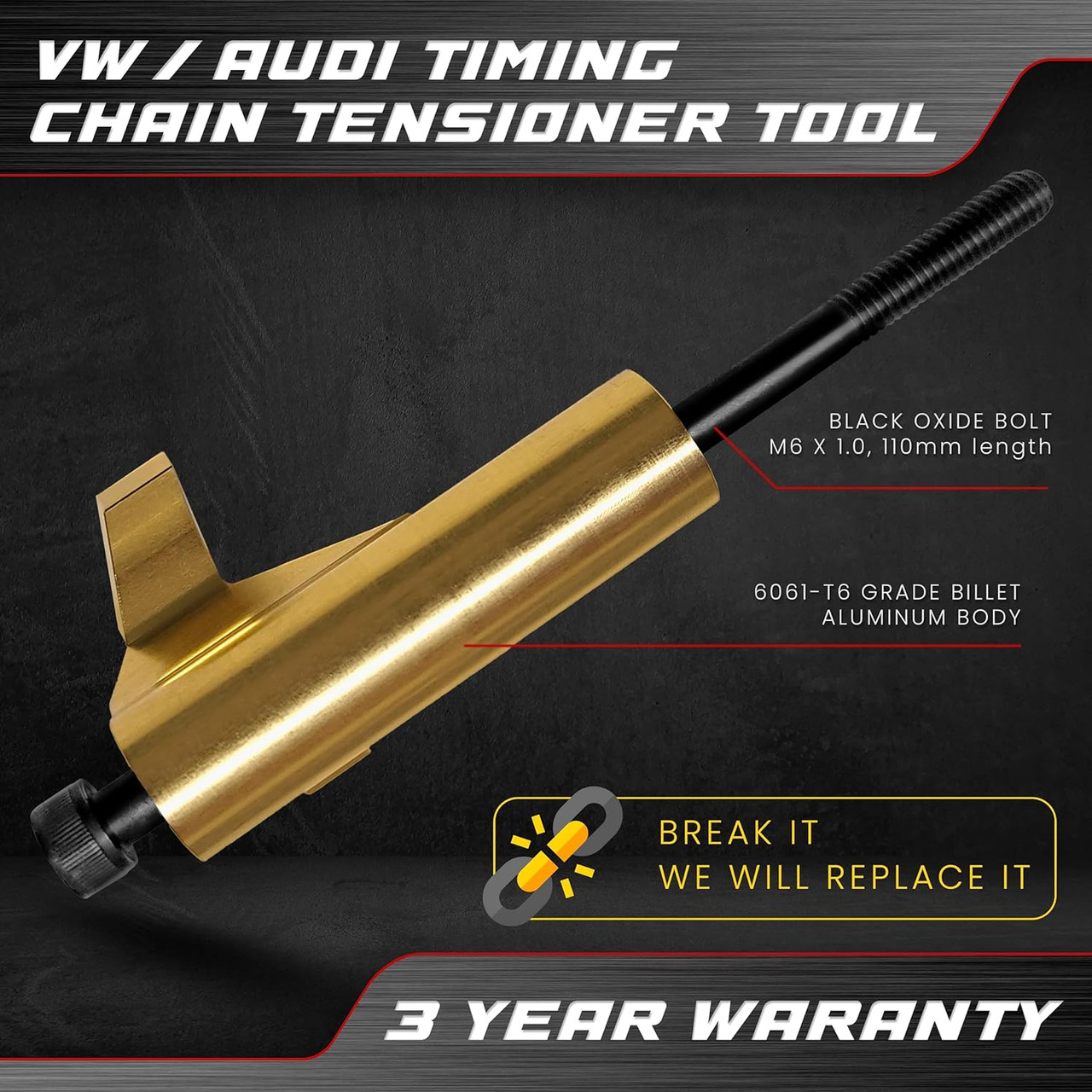 VW / Audi Timing Chain Tensioner Tool - Billet Aluminum - PN 3366 - TFSI FSI TSI