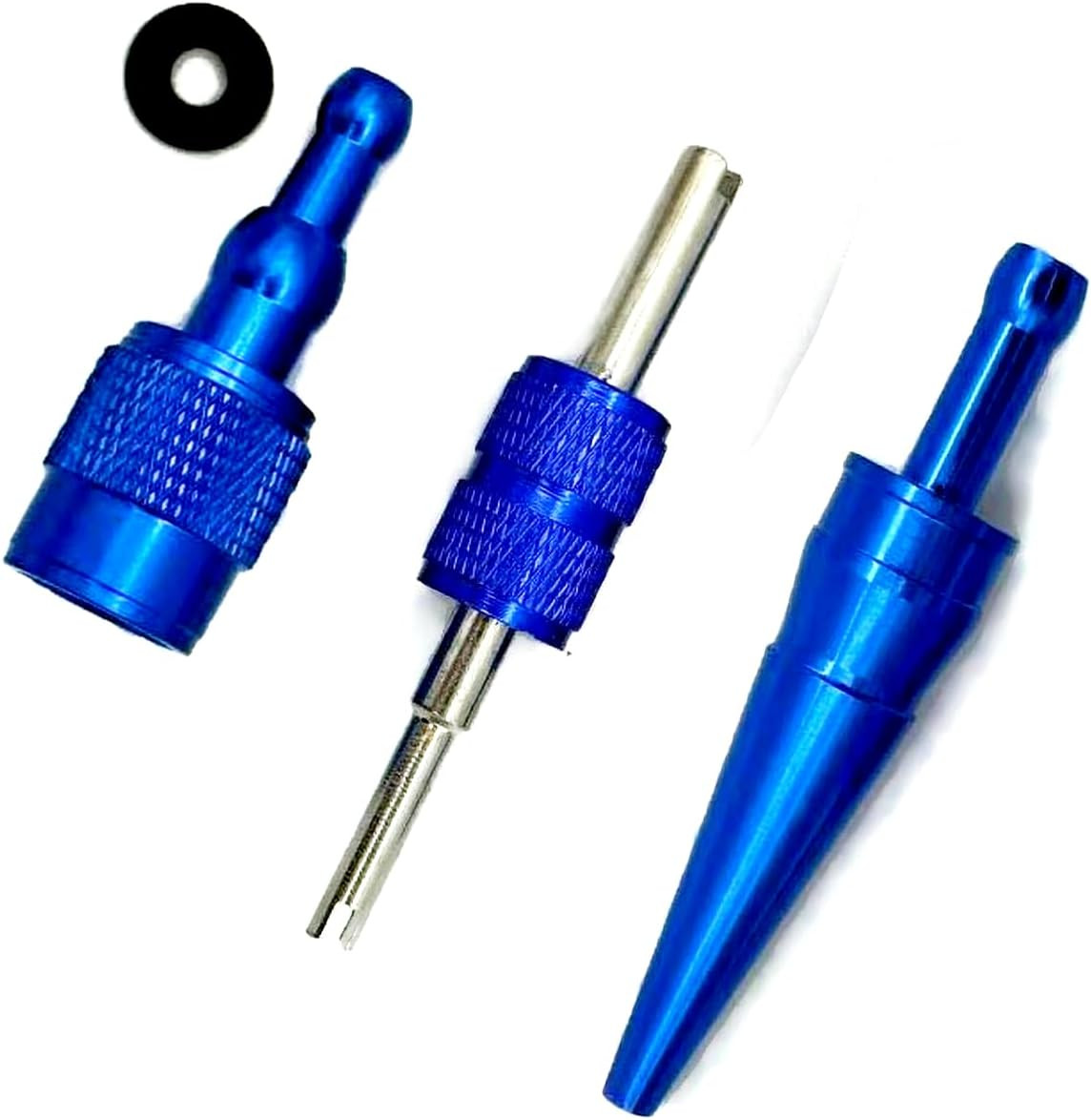 EVAP Service Port Smoke Test Adapter - 3 Piece Kit - M12x1.5 Fitting, Schrader Tool & Hose Adapter