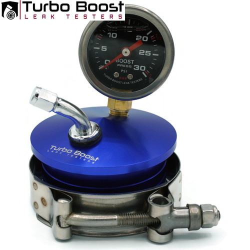 2.5" Turbo Boost Leak Testers END CAP - 6061 Billet Aluminum 30 PSI Anti-slip -Universal Tire Schrader