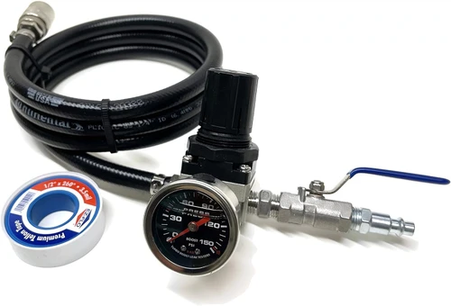 5" Pro-Kit Turbo Boost Leak Tester - Billet 6061 Aluminum w/ 5 ft Extension Line & 150 PSI Regulator