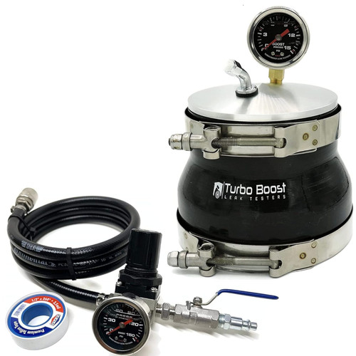 5" Pro-Kit Turbo Boost Leak Tester - Billet 6061 Aluminum w/ 5 ft Extension Line & 150 PSI Regulator