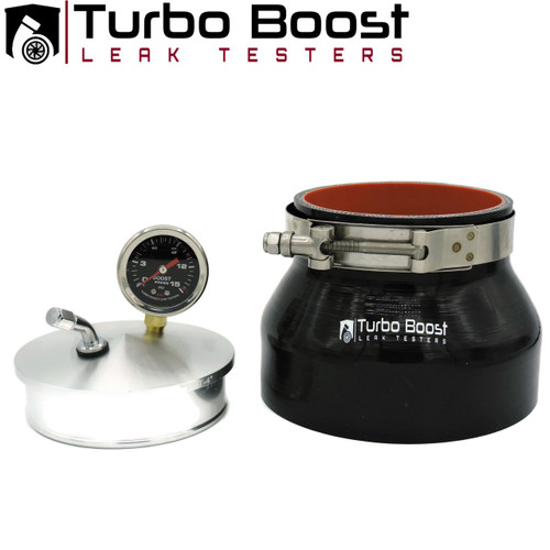 6" Turbo Boost Leak Tester Kit - Billet 6061 Aluminum - Large Frame & Diesel - with 5 Ft Extension Hose & 150 PSI Regulator