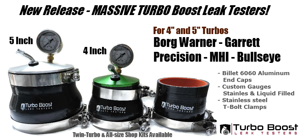  Turbo Boost Leak Testers 2.5 for 2.5 Turbo or Intake Pipe -  Universal Tester Test Kit - Test Upto 30 PSI - Premium - 6061 Aluminum -  Restore Power! : Automotive