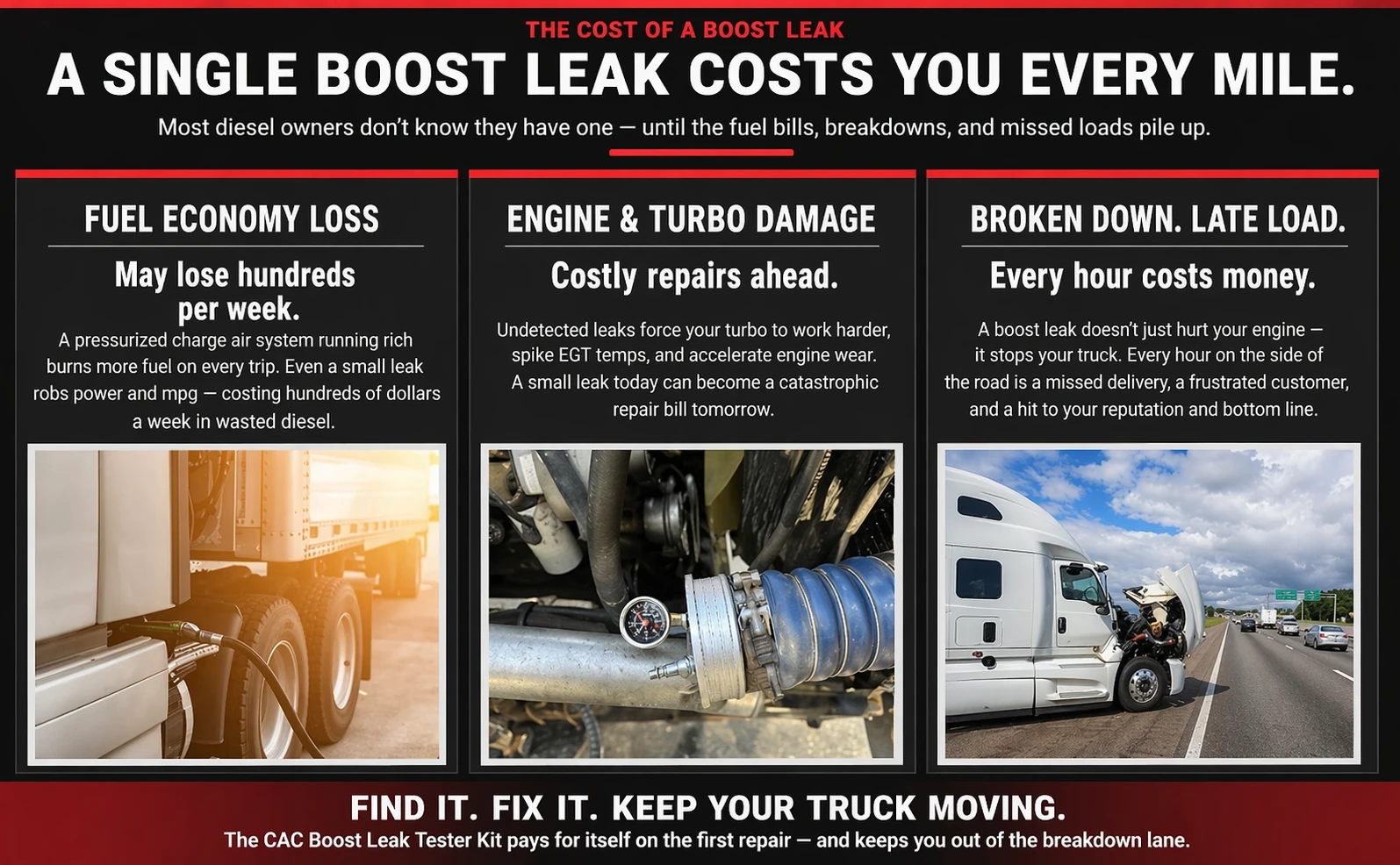 What a boost leak costs: fuel economy, engine and turbo damage, breakdowns