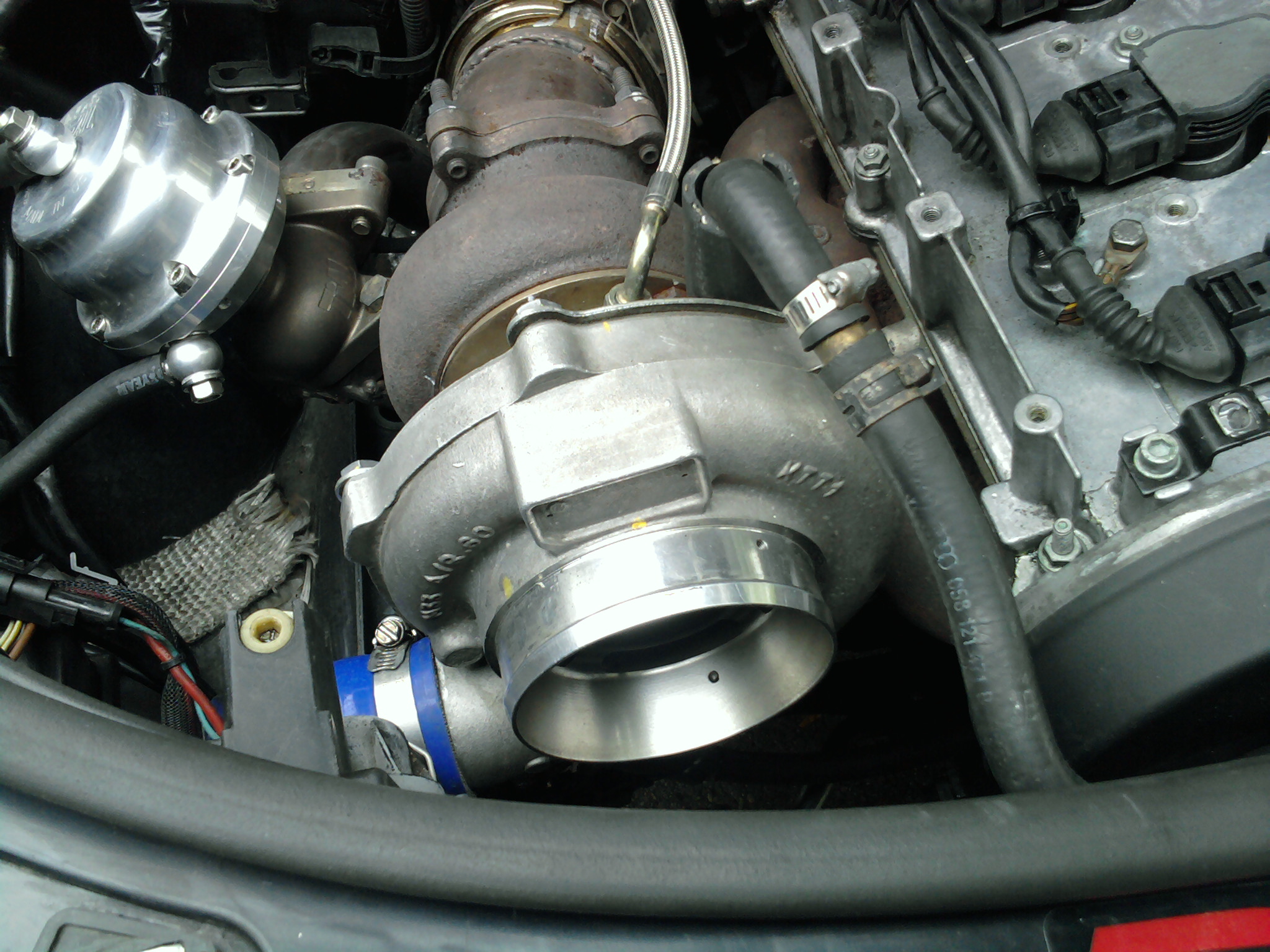 Turbo inlet flange close-up