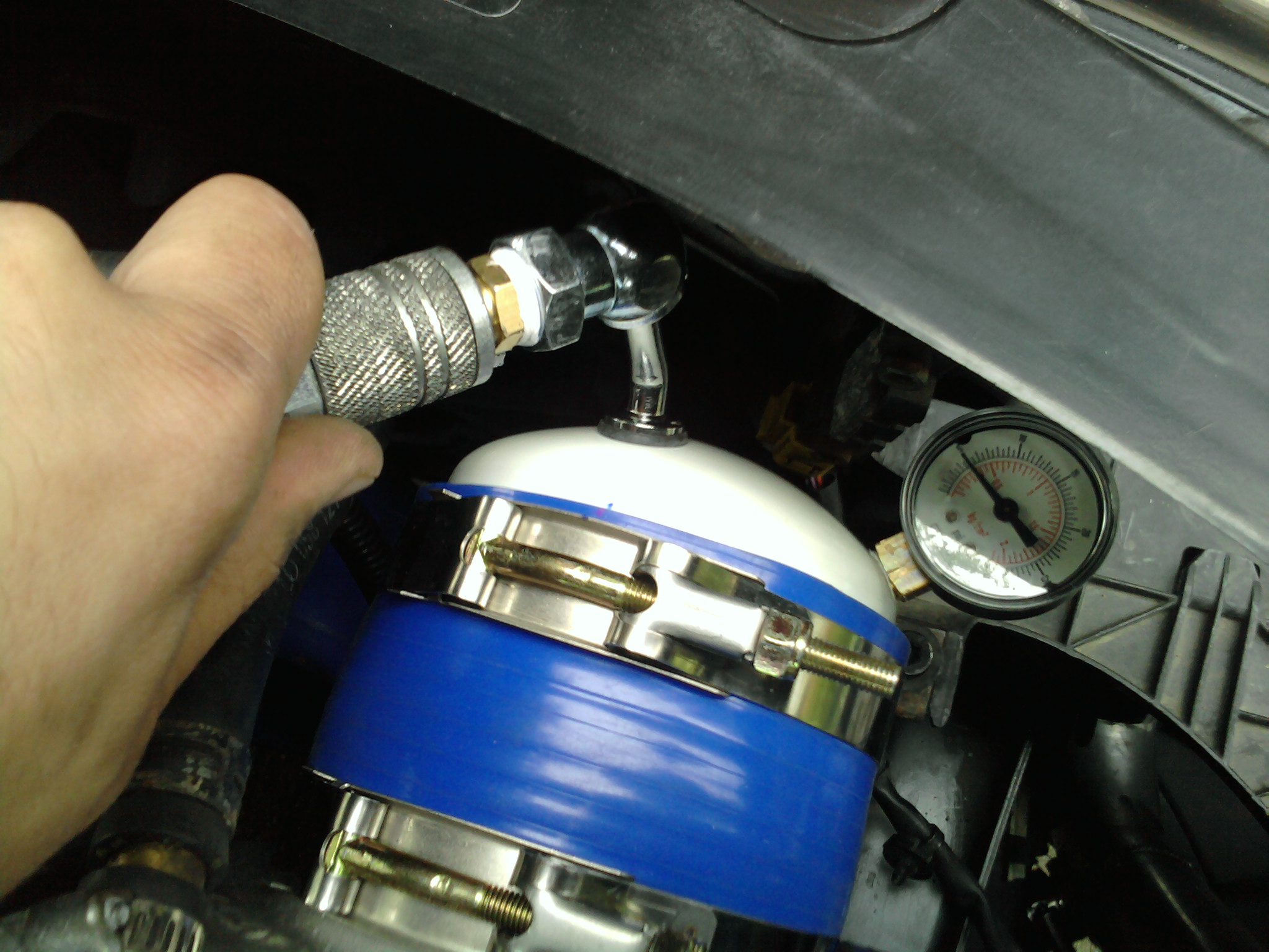 Gauge at 5 PSI