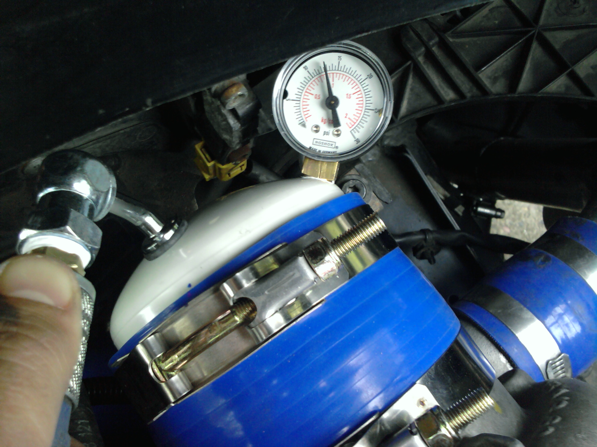 Gauge at 12 PSI