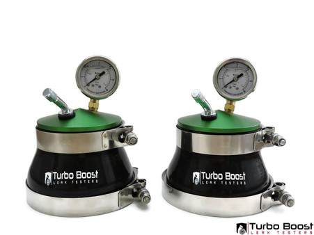 4" Twin Turbo Boost Leak Tester - Billet Aluminum - TURBO BOOST LEAK