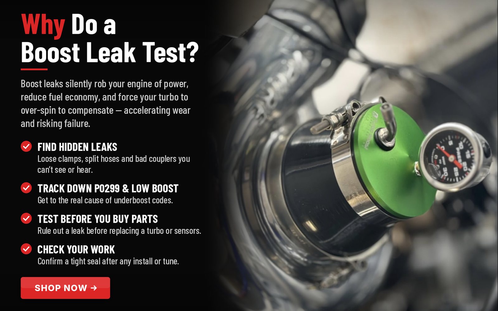 Why do a boost leak test? Shop now