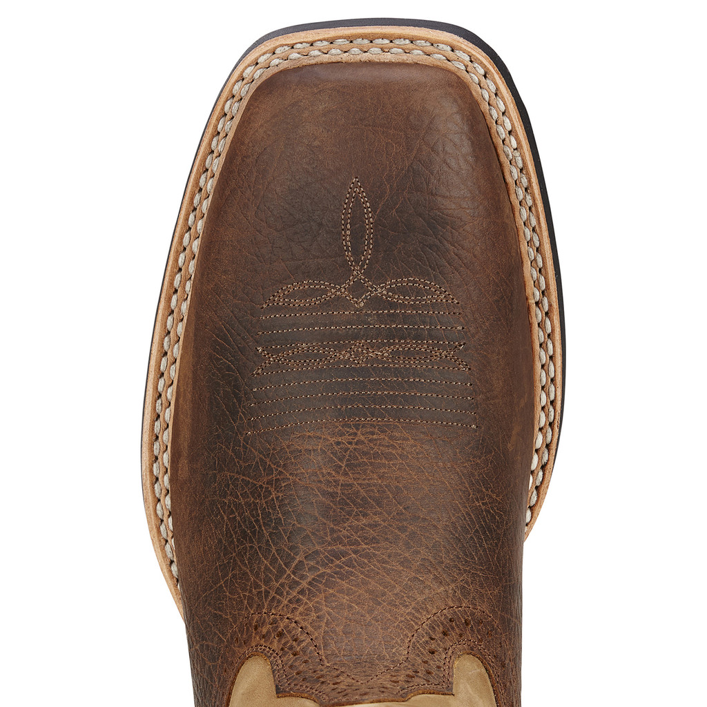 Men's Ariat Boot, Quickdraw Brown, Square Toe