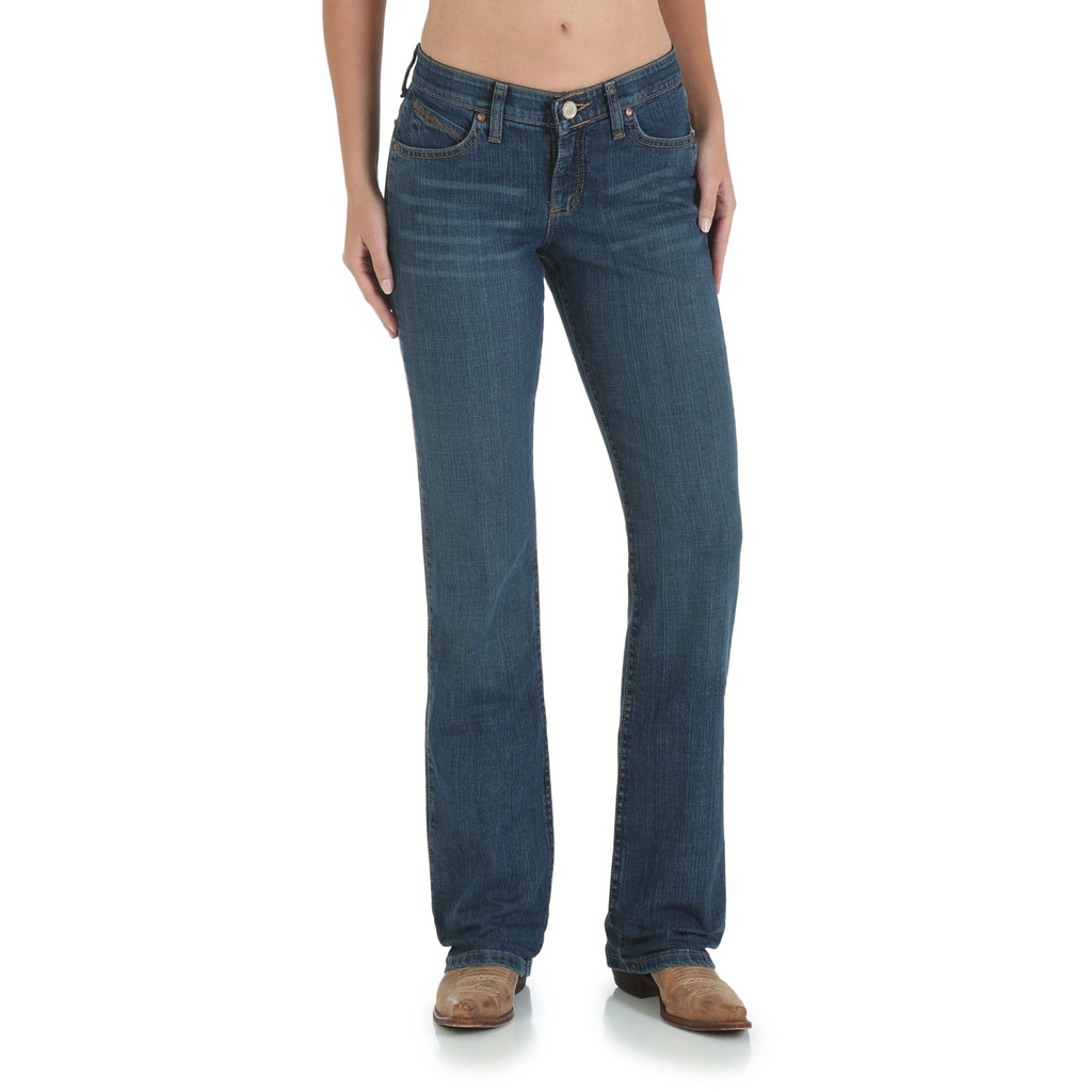 Women's Wrangler Jeans, Medium Wash, Q-Baby Bootcut