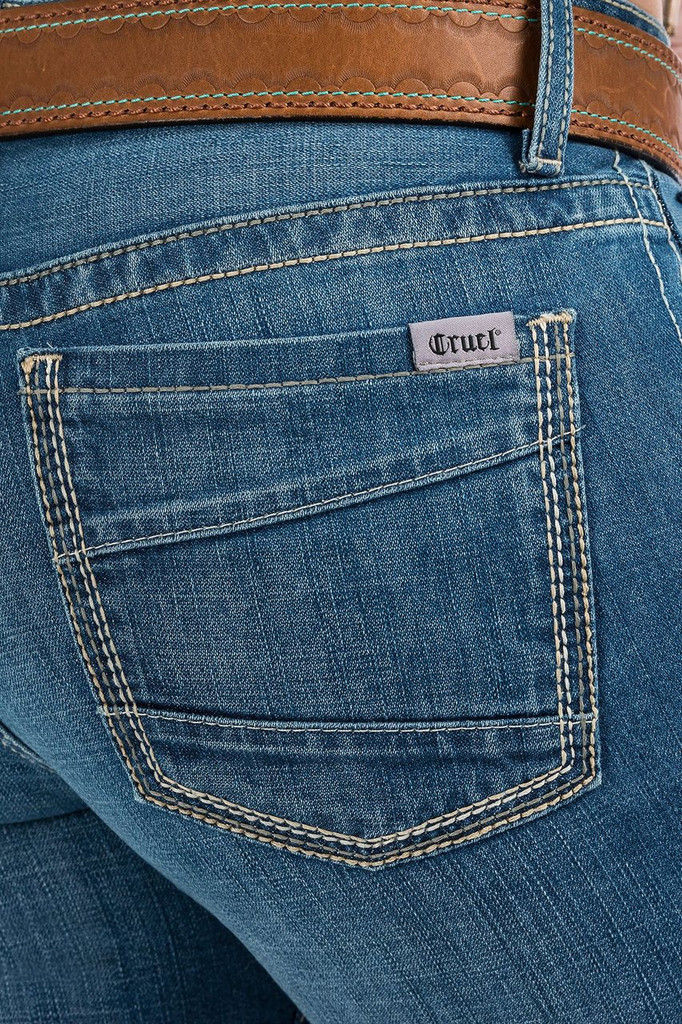 Women's Cruel Girl Jeans, Hannah, Medium Stone