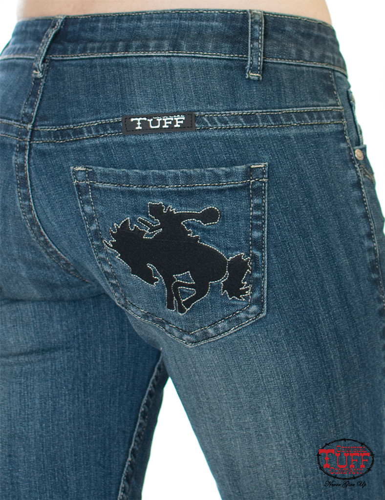 Women's Cowgirl Tuff Jeans, Wild and Wooly Dark