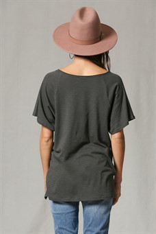 Women's By Together Tee, Oversized, Front Pocket