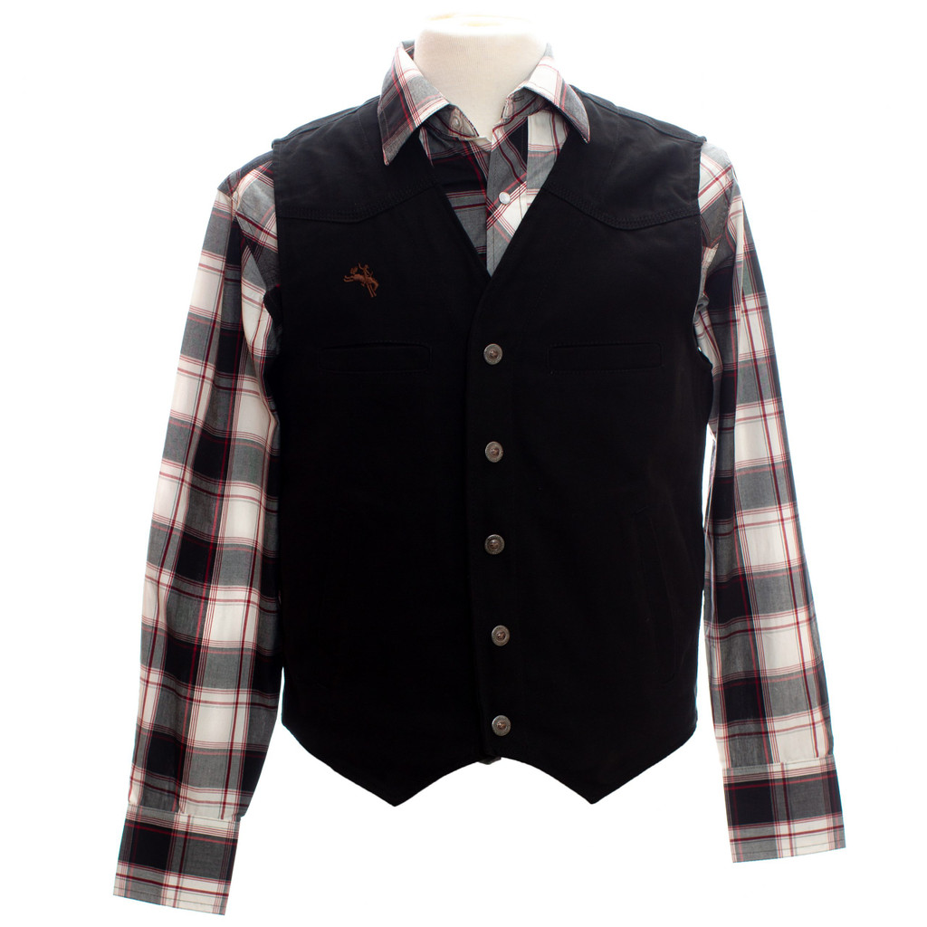 Men's Wyoming Traders Vest, Black Texas, Concealed Carry