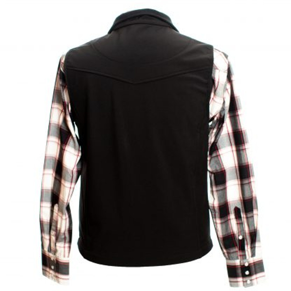 Men's Wyoming Traders Vest, Morgan, Black Soft-Shell