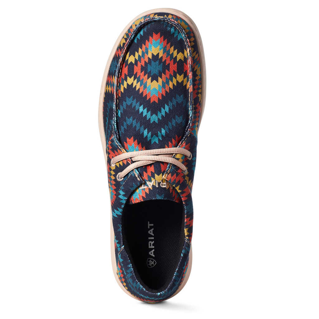 Men's Ariat Shoes, Hilo, Blue and Orange Aztec